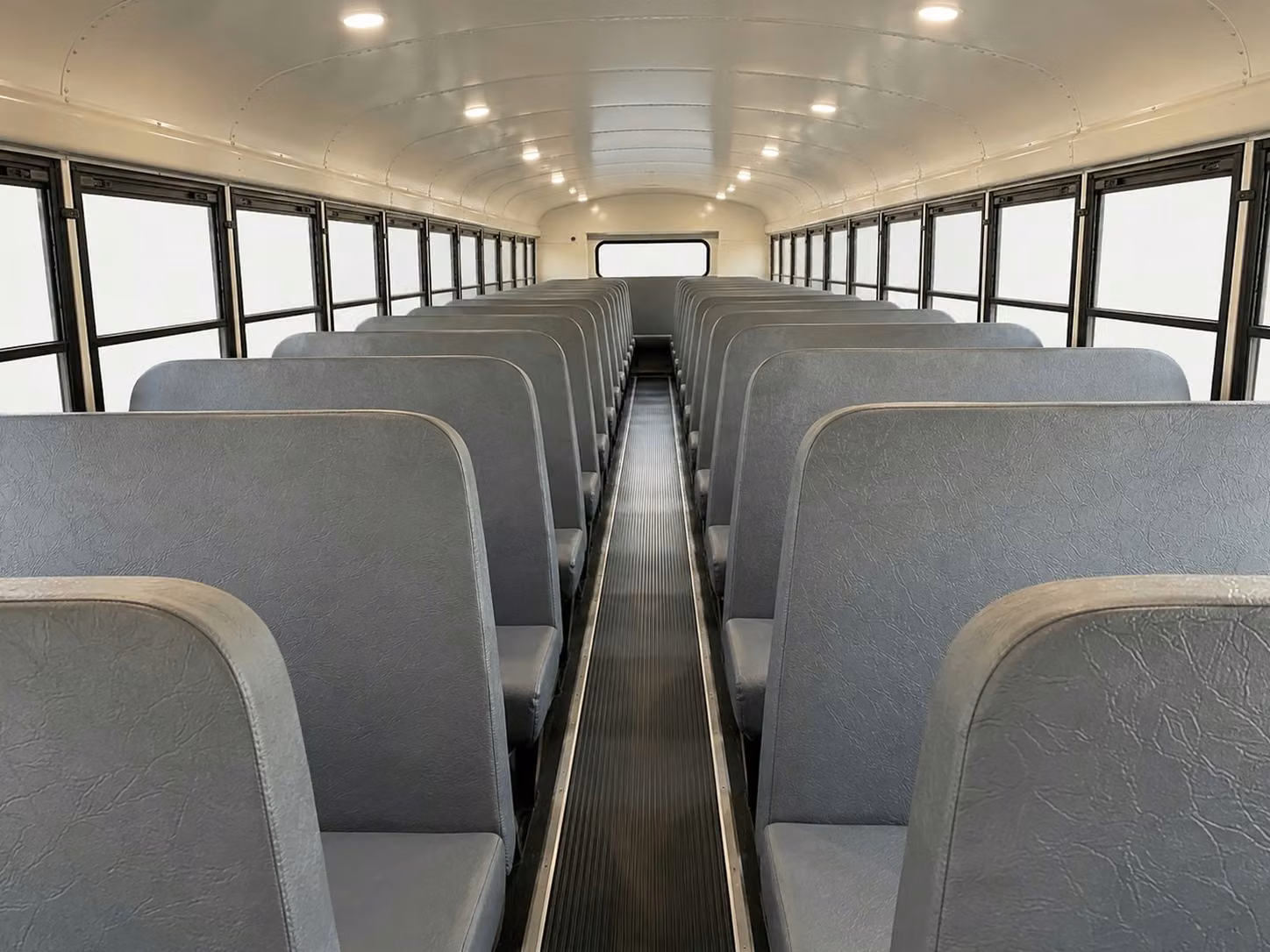 school bus inside