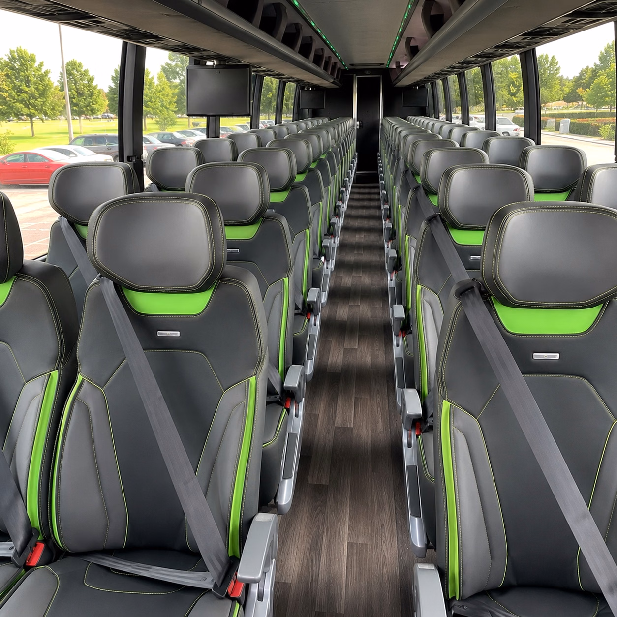 tacoma charter bus interior